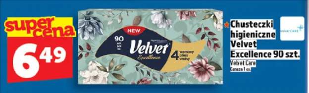 Chusteczki higieniczne Velvet Excellence 90 szt.