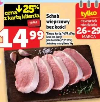 Schab wieprzowy bez kości