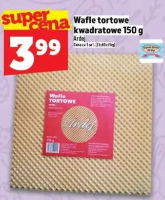 Wafle tortowe kwadratowe