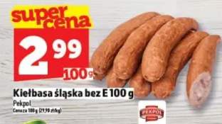 Kiełbasa śląska bez E 100 g