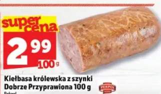 Kiełbasa królewska z szynki Dobrze Przysmażona 100 g