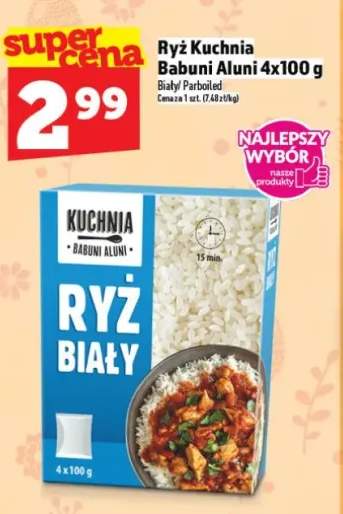 Ryż Kuchnia Babuni Aluni 4x100g