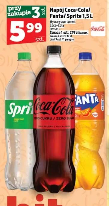 Napój Coca-Cola/Fanta/Sprite