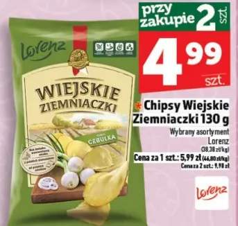 Chipsy Wiejskie Ziemniaczki 130g