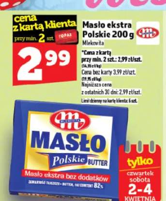 Masło ekstra polskie