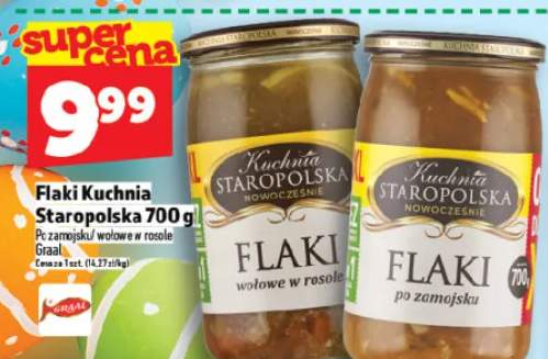 Flaki wołowe w rosole