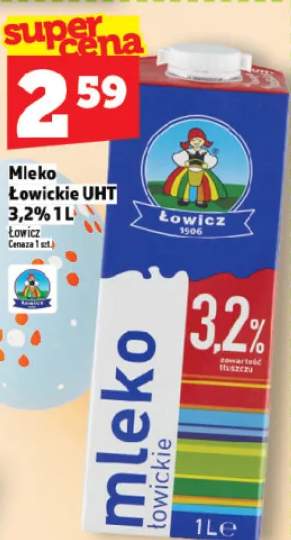 Mleko łowickie UHT 3,2%