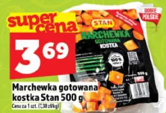 Marchewka gotowana kostka Stan