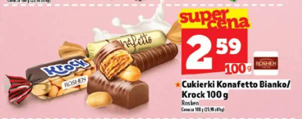 Cukierki konafetto bianko/krock