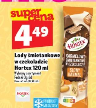 Lody śmietankowe w czekoladzie karmelowo słony karmel