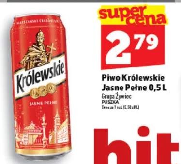 Piwo Królewskie Jasne Pełne 0,5l