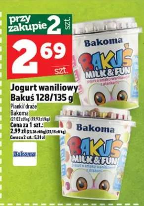 Jogurt waniliowy Bakuś
