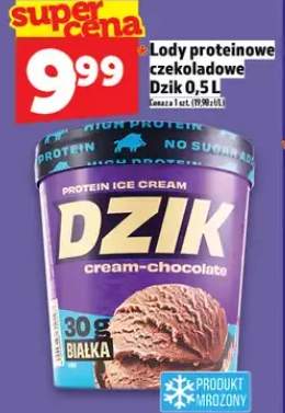 Lody proteinowe czekoladowe Dzik 0.5l