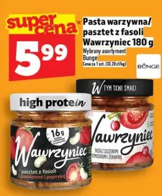 Pasta warzywna/pasztet z fasoli Wawrzyniec 180g