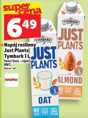 Napój roślinny Just Plants Tymbark 1l