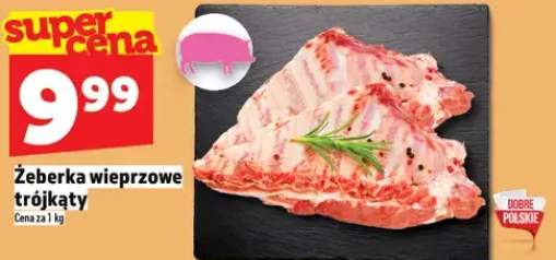Żeberka wieprzowe trójkąty