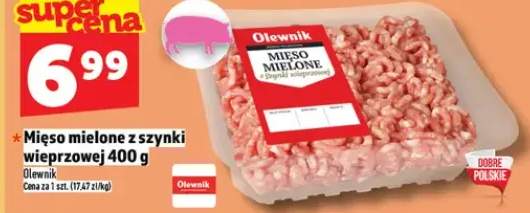 Mięso mielone z szynki wieprzowej 400g