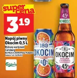 Napój piwny Okocim 0.5l