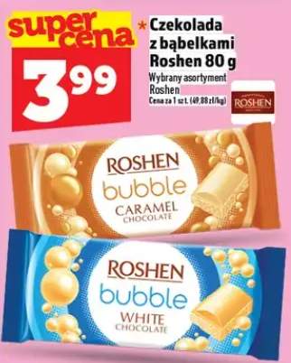 Czekolada z bąbelkami Roshen 80g