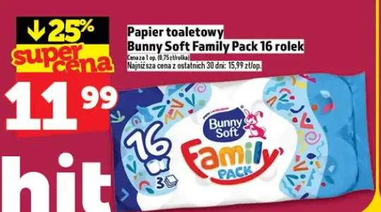 Papier toaletowy Bunny Soft Family Pack