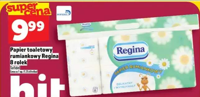 Papier toaletowy rumiankowy Regina 8 rolek