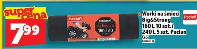 Worki na śmieci Big&Strong 160 L 10 szt. / 240 L 5 szt.