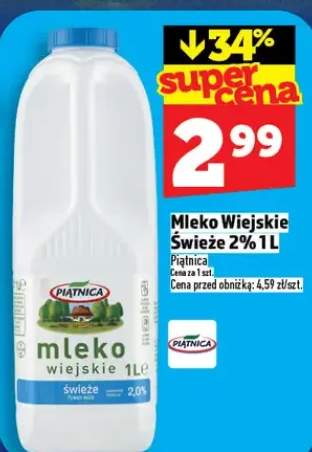 Mleko wiejskie świeże 2%
