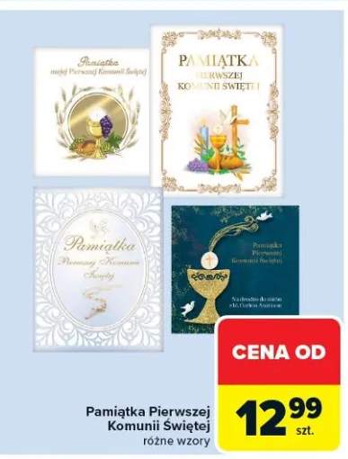 pamiątka Pierwszej Komunii Świętej