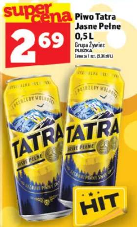 Piwo Tatra Jasne Pełne
