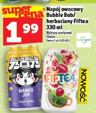Napój owocowy Bubble Bob / herbaciany Fiftea 330ml