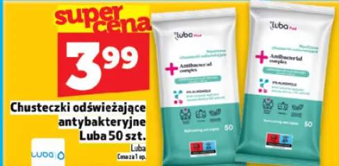 Chusteczki odświeżające antybakteryjne Luba