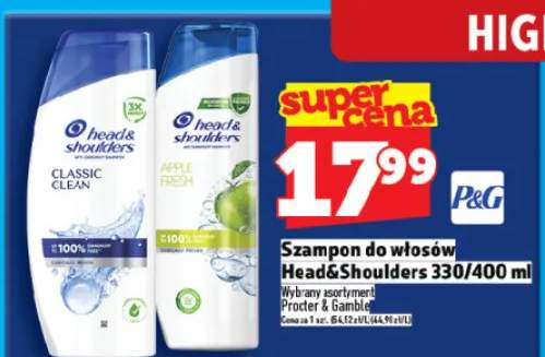 Szampon do włosów Head&Shoulders Classic Clean/Apple Fresh