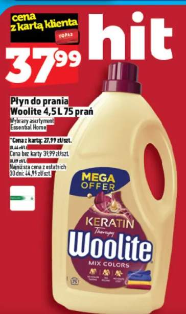 Płyn do prania Woolite 4.5 l, 75 prań
