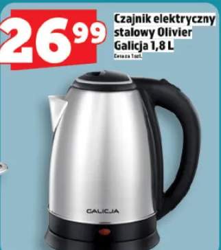 Czajnik elektryczny stalowy Olivier Galicja 1,8 L