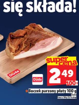 Boczek parzony płaty