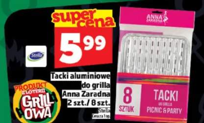 Tacki aluminiowe do grilla Anna Zaradna