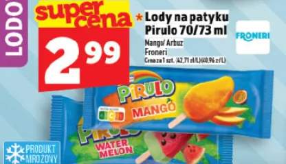 Lody na patyku Pirulo