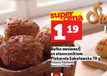 Bułka owsiana/ze słonecznikiem