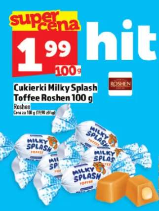 Cukierki Milky Splash Toffee