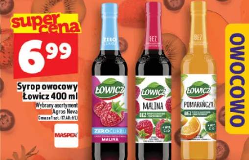 Syrop owocowy Łowicz pomarańcza