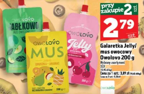 Galaretka Jelly mus owocowy