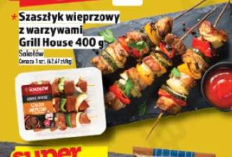 Szaszłyk wieprzowy z warzywami Grill House