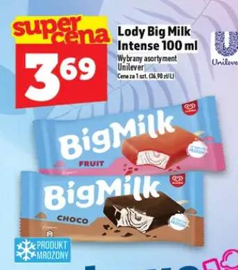 Lody Big Milk Intense Choco Unilever