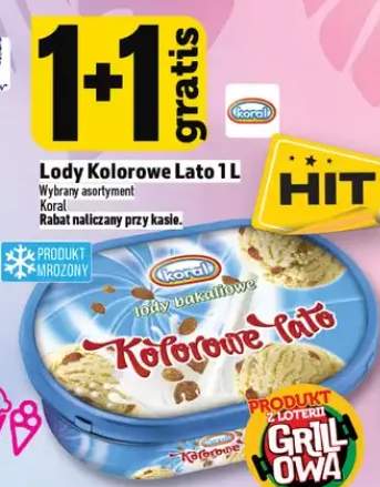 Lody Kolorowe Lato Koral