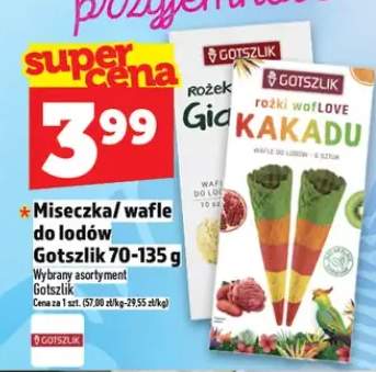 Miseczka do lodów wafle Gotszlik