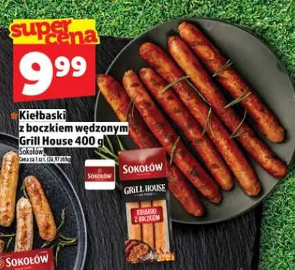 Kiełbaski z boczkiem wędzonym Sokołów Grill House
