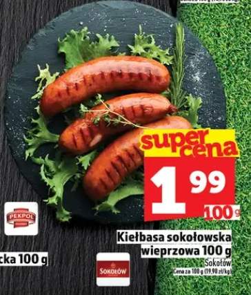 Kiełbasa sokołowska wieprzowa Sokołów