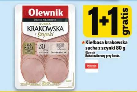 Kiełbasa krakowska sucha z szynki Olewnik