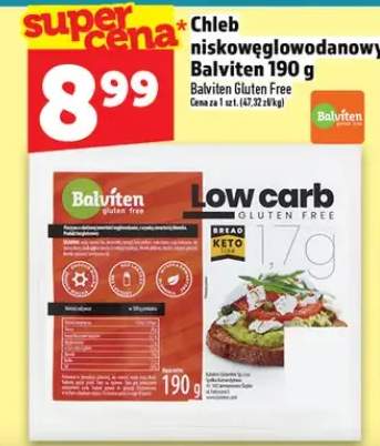 Chleb niskowęglodanowy Balviten Gluten Free Low Carb