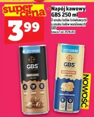 Napój kawowy GBS o smaku lodów krówkowych